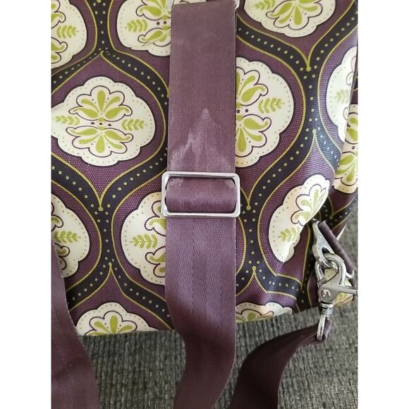 Petunia Pickle Bottom Backpack Shoulder Diaper Bag Brown Light Yellow Green - Picture 7 of 14